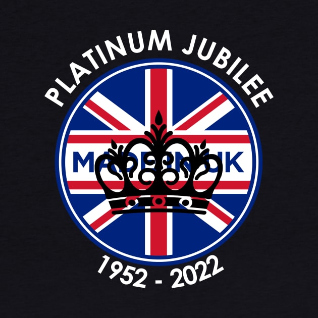 Queen Platinum Jubilee British Flag 70 Year Celebration by bloatbangbang